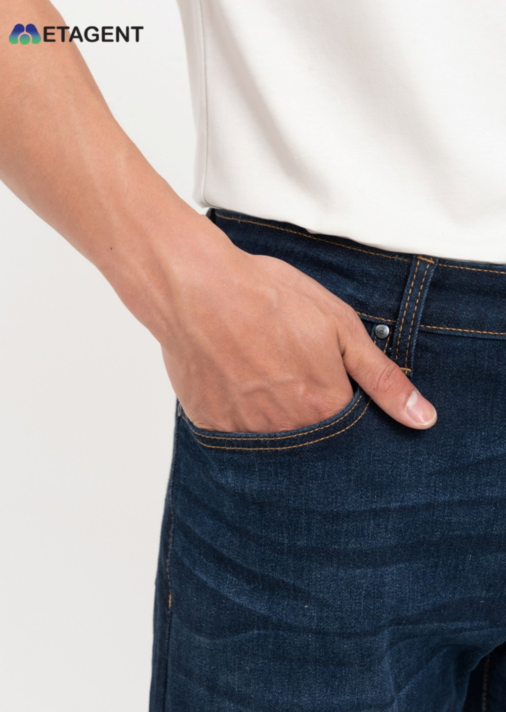 Mô tả Quần jeans nam dáng Regular Metagent MS 25E3826 - 6