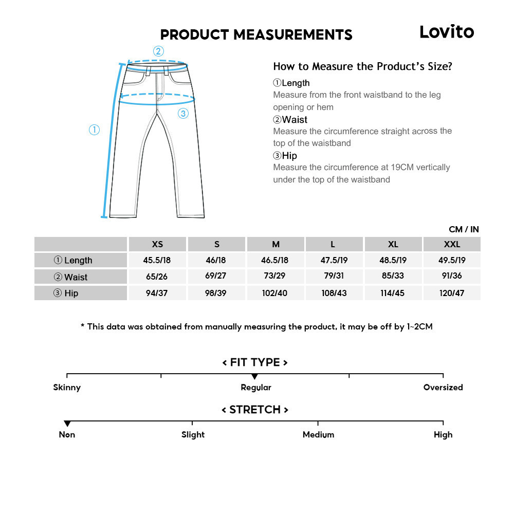 Mô tả Live Hosts' pick - Quần Short Jean Cạp Cao Denim Có Túi Màu Trơn LNA19020 - 5