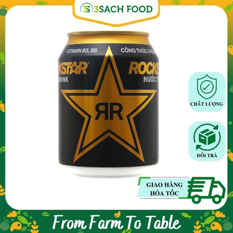 Nước Tăng Lực RockStart (Lon 250ml) | Shopee Việt Nam