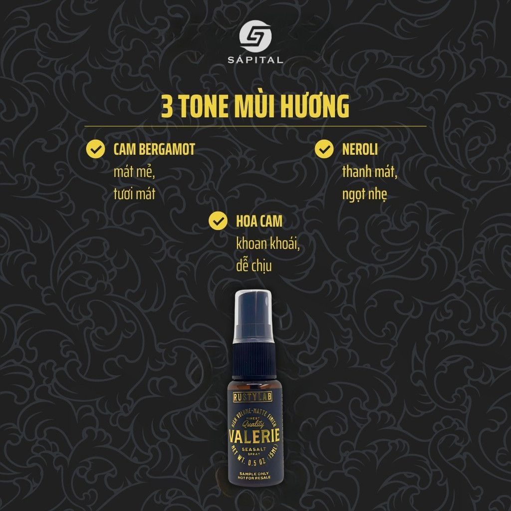 Xịt tạo phồng tóc Rusty Lab Valerie 20ml - Hỗ trợ tạo phồng, Tăng độ ...