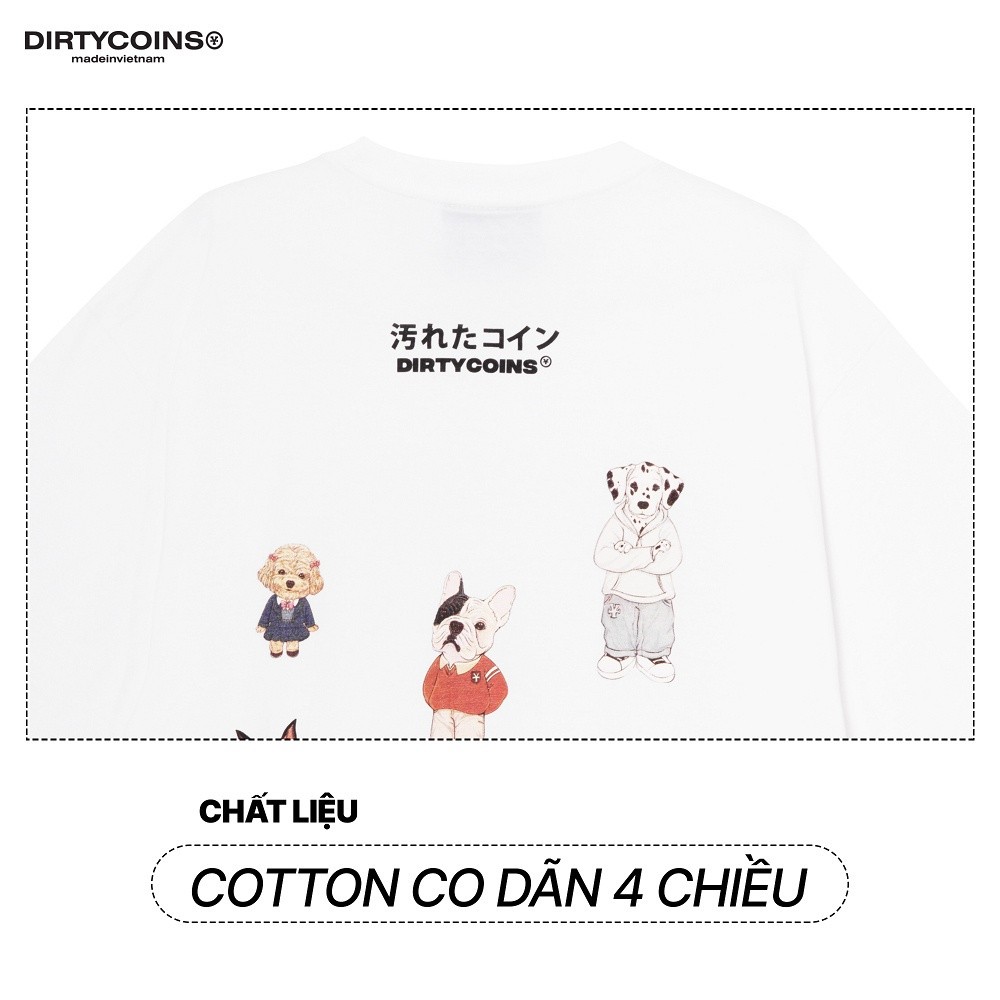 Mô tả Áo Thun DirtyCoins Puppies Hangouts T-shirt - White - 1
