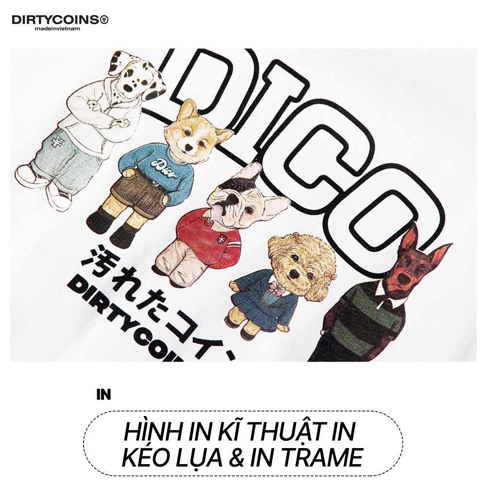 Mô tả Áo Thun DirtyCoins Puppies Hangouts T-shirt - White - 3