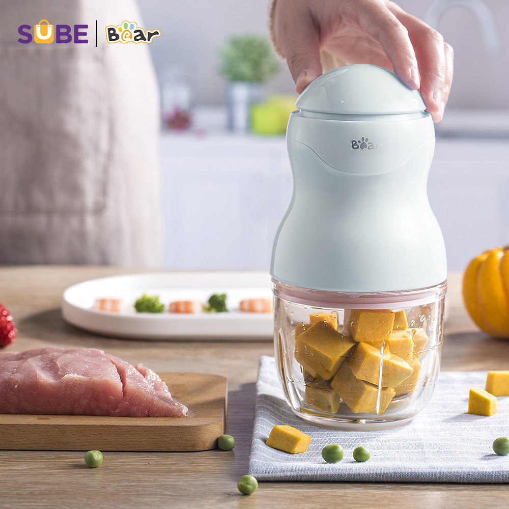 Mô tả Phụ Kiện Máy Xay Ăn Dặm B03V8 Bear Cối Xay & Nắp Lưỡi Dao 8 Lưỡi Xay Máy Xay Mini Cầm Tay Ăn Dặm Cho Bé - 1