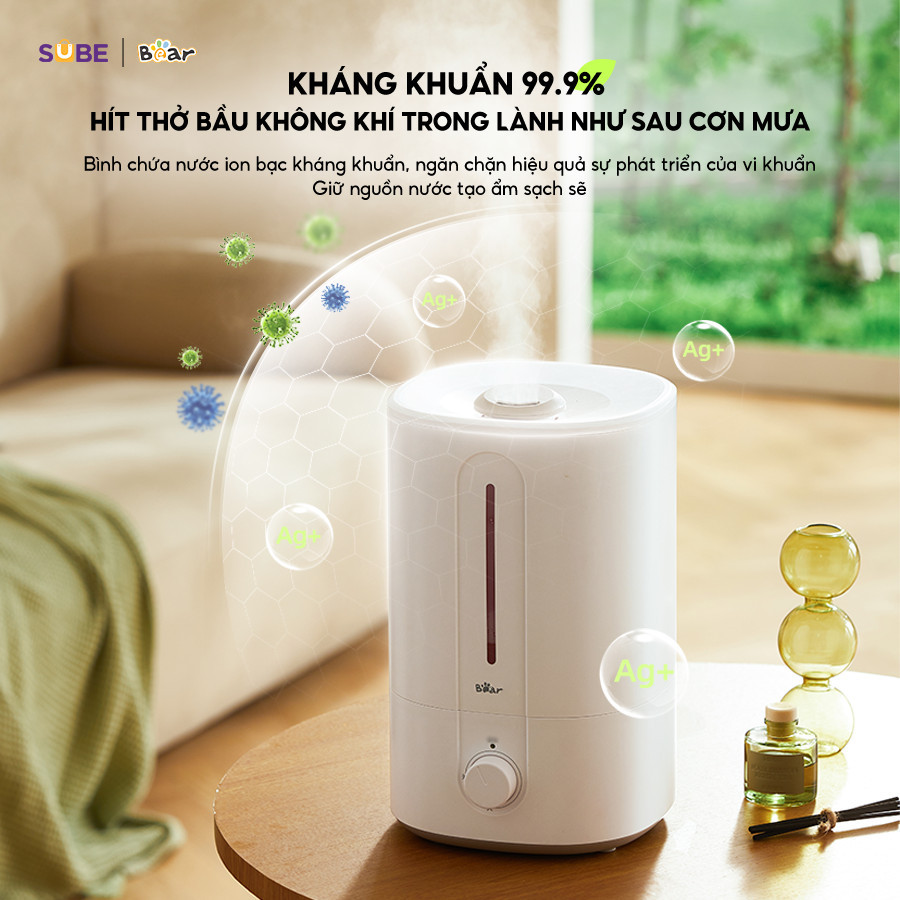 Mô tả Máy Phun Sương Tạo Ẩm Bear Máy Tạo Độ Ẩm Phun Sương 2 Chế Độ Máy Phun Sương Làm Mát Máy Xông Dung Tích 5L SB-TA50M - 6