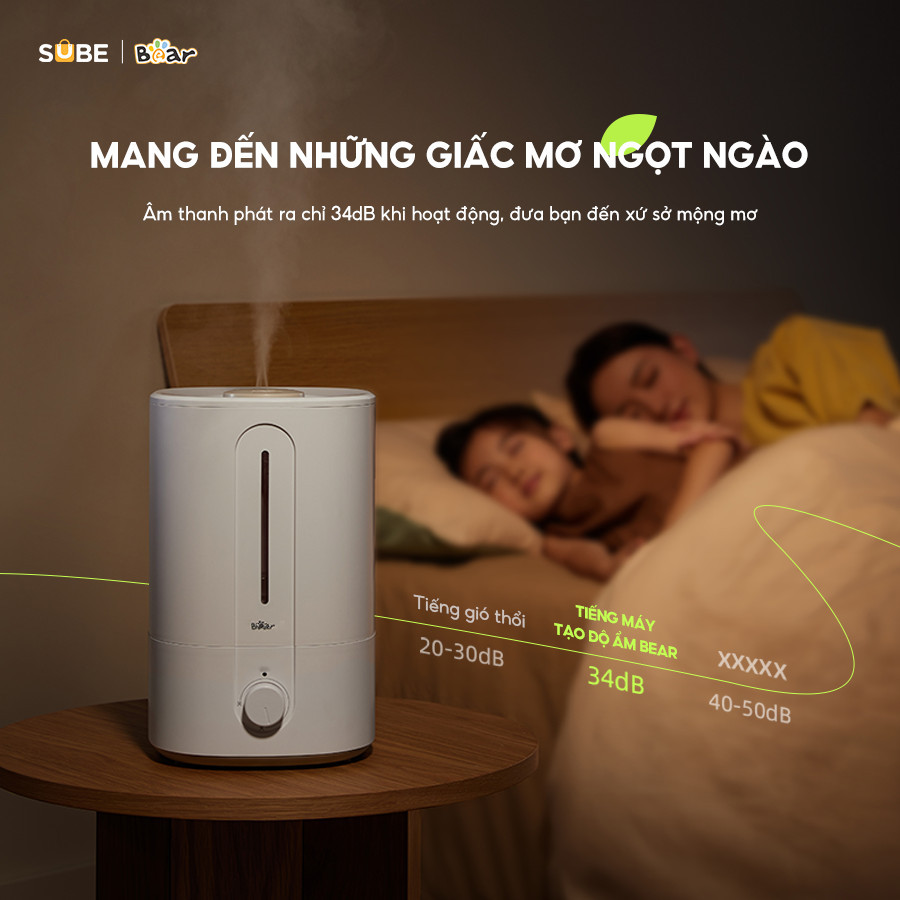 Mô tả Máy Phun Sương Tạo Ẩm Bear Máy Tạo Độ Ẩm Phun Sương 2 Chế Độ Máy Phun Sương Làm Mát Máy Xông Dung Tích 5L SB-TA50M - 10
