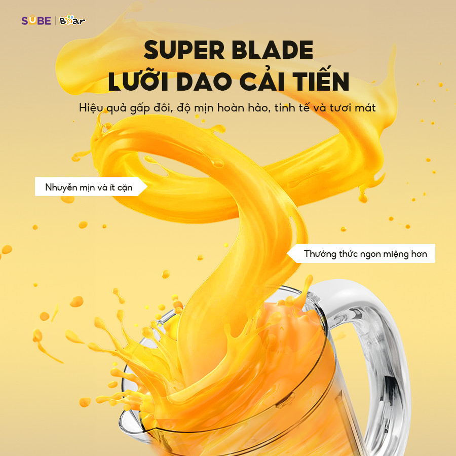 Mô tả Máy Xay Sinh Tố 1.5L Bear Xay Đa Năng 2 Cối Xay Xay Hoa Quả Xay Sinh Tố Xay Thịt Xay Hạt Xay Đá Mịn Làm Nước Ép MX15L - 5