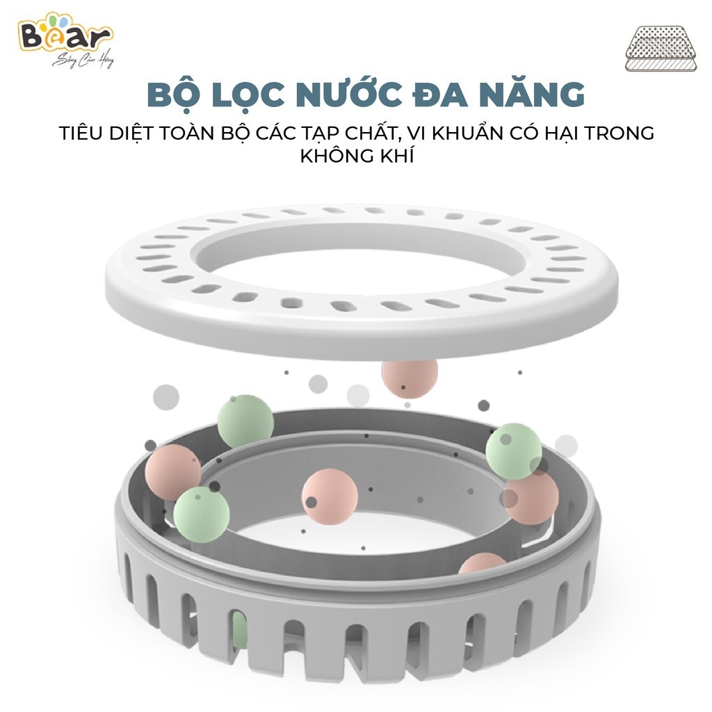Mô tả Máy Phun Sương Tạo Ẩm Bear Máy Tạo Độ Ẩm Phun Sương Làm Mát, Máy Dưỡng Ẩm Không Khí Máy Xông Dung Tích 4.5L JSQ-C45U1 - 4