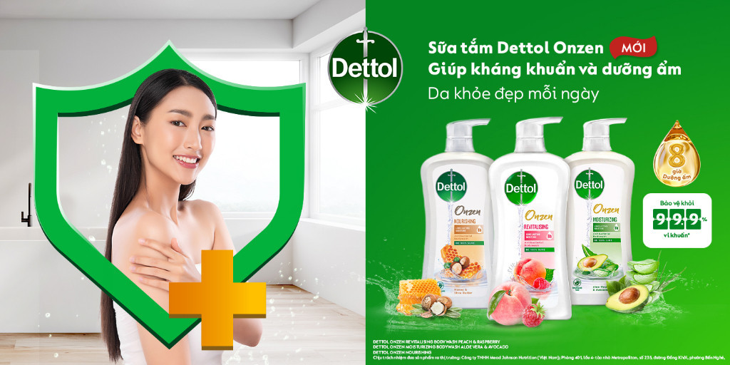 Mô tả Sữa tắm Dettol Onzen kháng khuẩn dưỡng thể - Chai 950g - 1