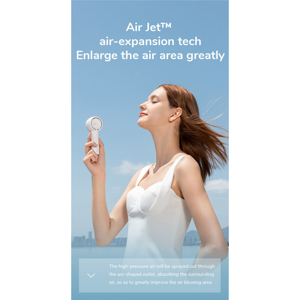 Mô tả Quạt Cầm Tay Mini JISULIFE FA42 Siêu Mát - Sạc Nhanh - Pin 2000/4500mAh Sử Dụng Lên Đến 6H-12H Chính Hãng - BH 12 Tháng - 3