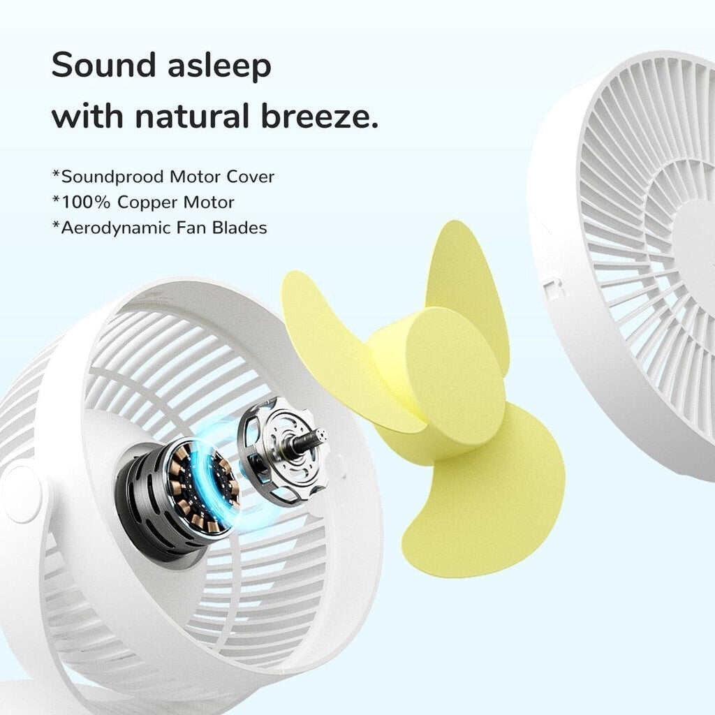 Mô tả Quạt Kẹp Đa Năng Jisulife FA18S Cao Cấp Mát 360 Độ | Pin 4000mAh Sạc Nhanh Sử Dụng Đến 16h | Chính Hãng - BH 12 Tháng - 4