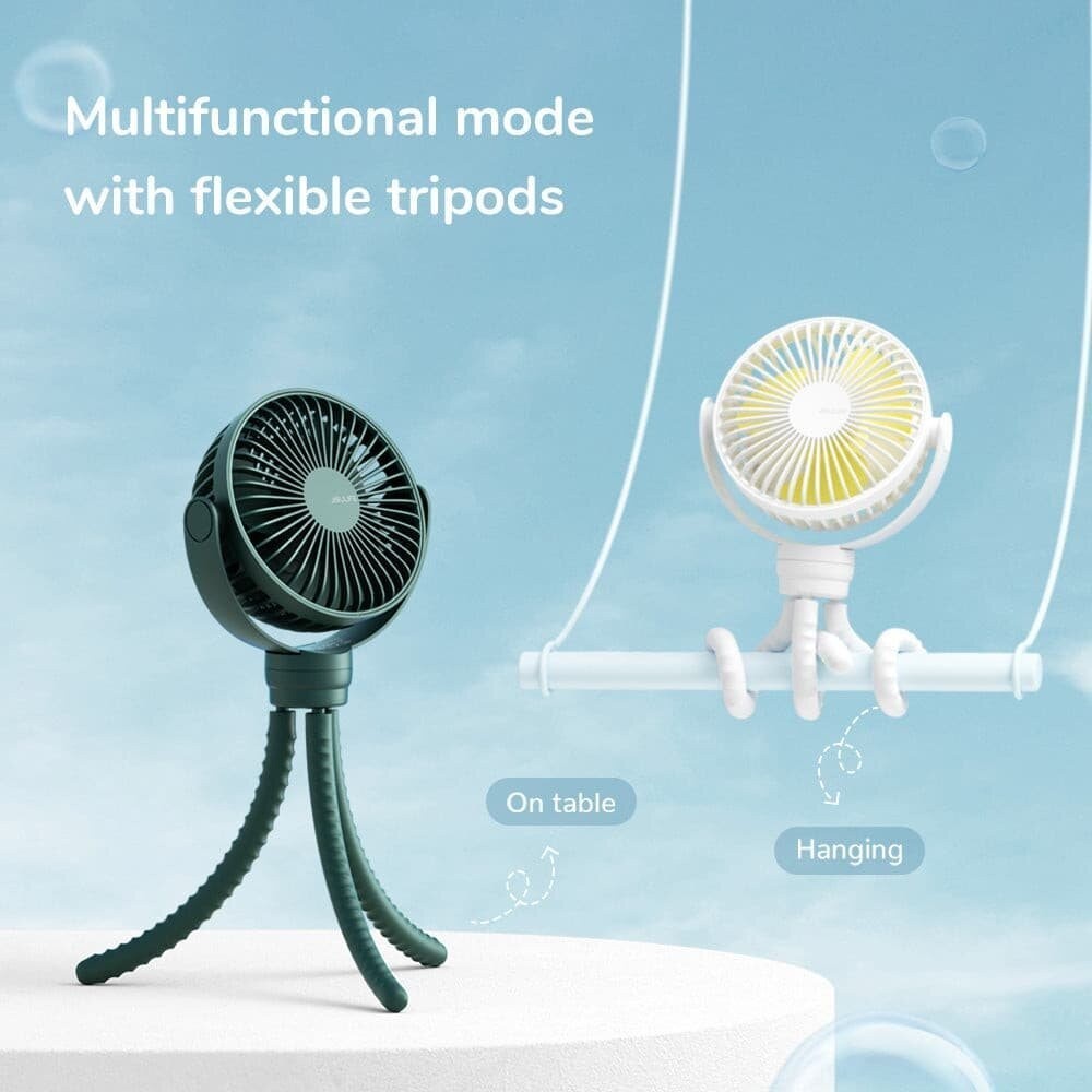 Mô tả Quạt kẹp nôi xe đẩy em bé / quạt quấn JISULIFE FA24 Pin 4000mAh | Sử Dụng Lên Đến 12h | Chính Hãng | Bảo hành 12 tháng - 2