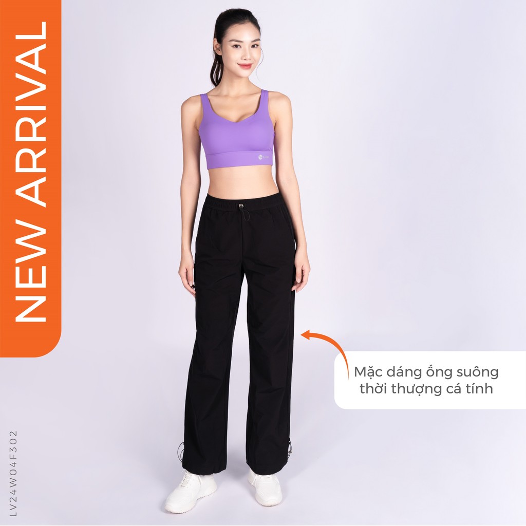 Mô tả Quần Ống Rộng, Quần Jogger Nữ Vải Gió Cạp Chun Rút Dây Livan Sport Cao Cấp, Quần Nữ Form Rộng - 3