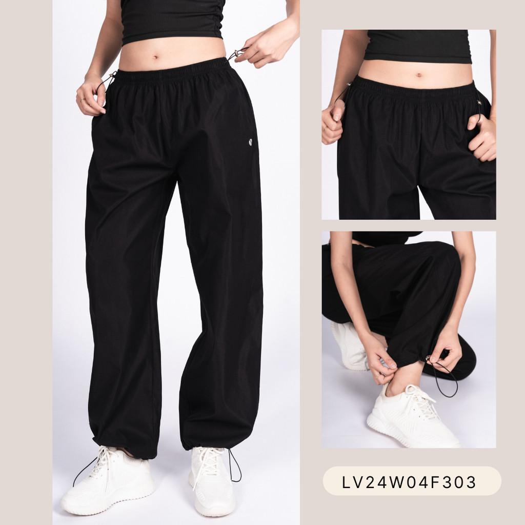 Mô tả Quần Ống Rộng, Quần Jogger Nữ Vải Gió Cạp Chun Rút Dây Livan Sport Cao Cấp, Quần Nữ Form Rộng - 8