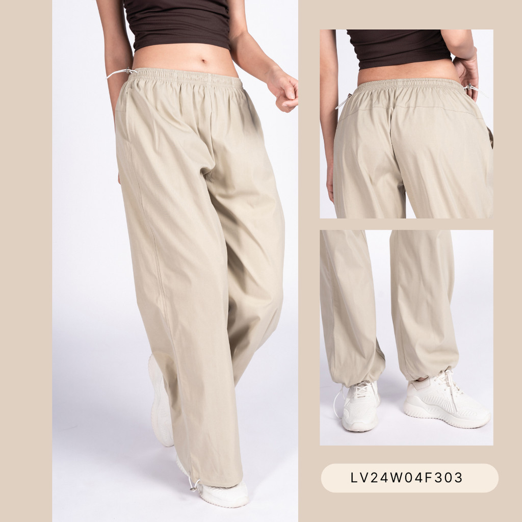 Mô tả Quần Ống Rộng, Quần Jogger Nữ Vải Gió Cạp Chun Rút Dây Livan Sport Cao Cấp, Quần Nữ Form Rộng - 9