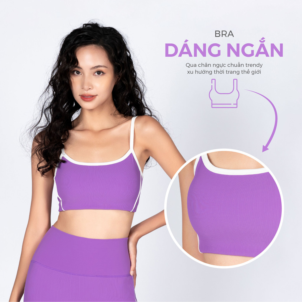 Mô tả Bộ Tập Yoga Gym Nữ Livan Sport LV24N01F504 LUXURY Áo Bra Đệm Rời & Quần Legging Ống Loe, Bộ Tập Yoga Nữ Cao Cấp - 2