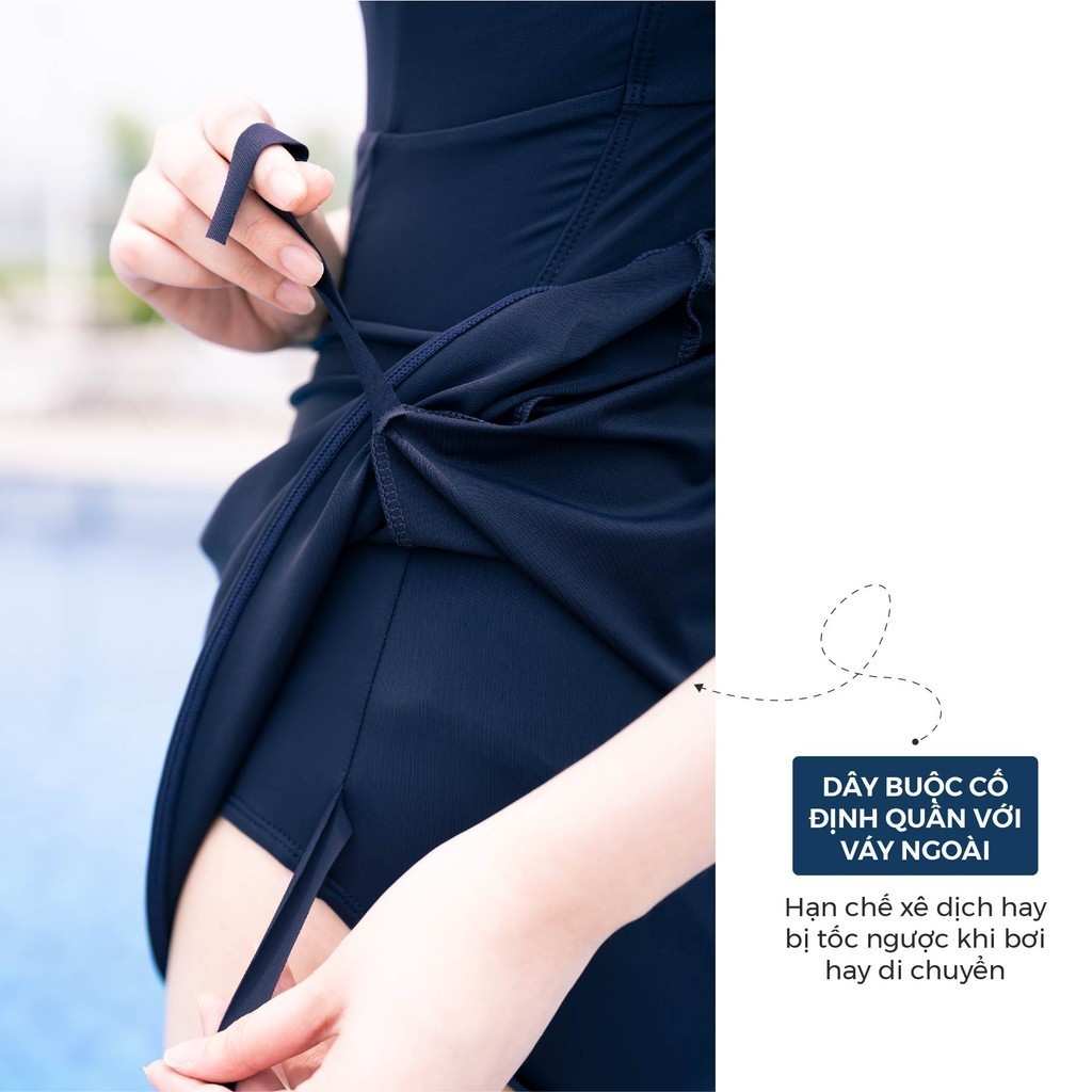 Mô tả Đồ Bơi Nữ Liền Thân Livan Sport Kèm Đệm Mút Rời, Bộ Bơi Nữ Váy, Bộ Bơi Nữ Liền Thân - 10