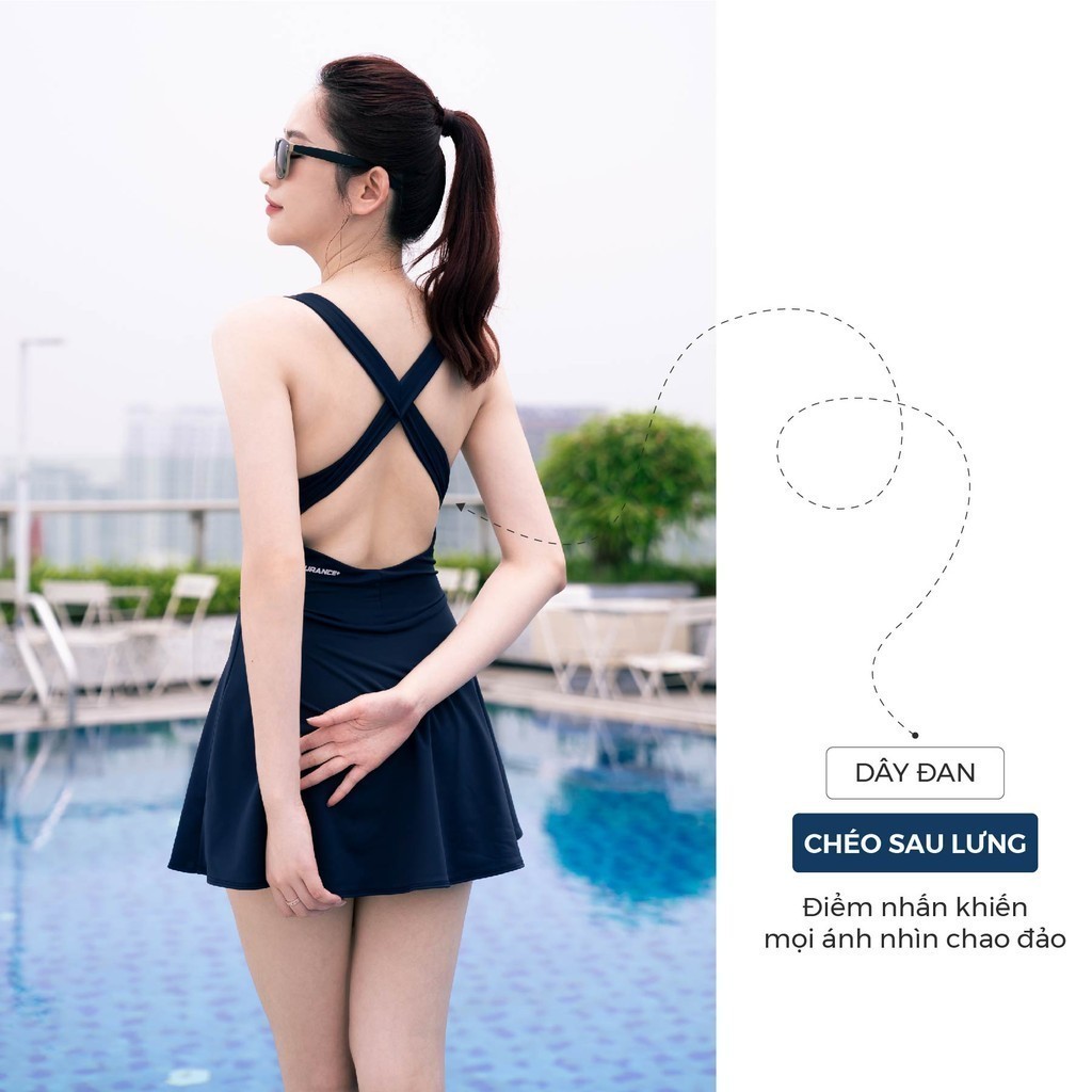 Mô tả Đồ Bơi Nữ Liền Thân Livan Sport Kèm Đệm Mút Rời, Bộ Bơi Nữ Váy, Bộ Bơi Nữ Liền Thân - 11