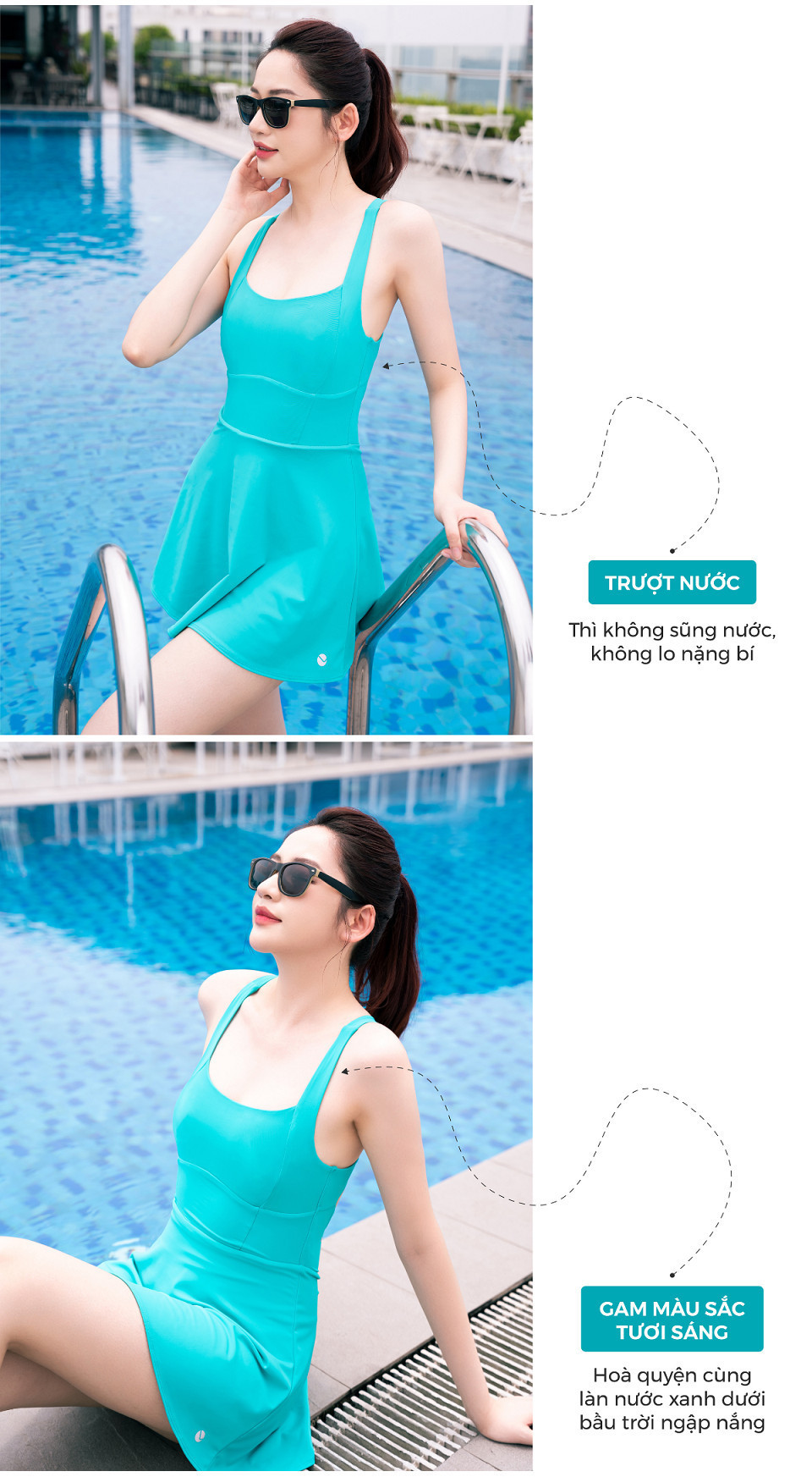 Mô tả Đồ Bơi Nữ Liền Thân Livan Sport Kèm Đệm Mút Rời, Bộ Bơi Nữ Váy, Bộ Bơi Nữ Liền Thân - 12