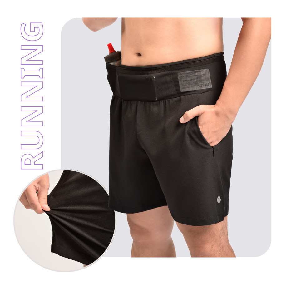 Mô tả Quần Chạy Bộ Nam Có Ngăn Đựng Xung Quanh Cạp, Thiết Kế Giúp Tăng Tốc Độ Khi Chạy, Quần Runing Nam - 2