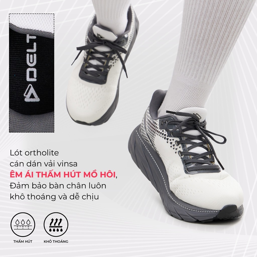 Mô tả DELTA Giày Chạy Bộ Running Light X Shock-Abs 3.0 Tối Ưu Cho chạy Địa Hình Và Tập Luyện Nhẹ RN003U1 - 6