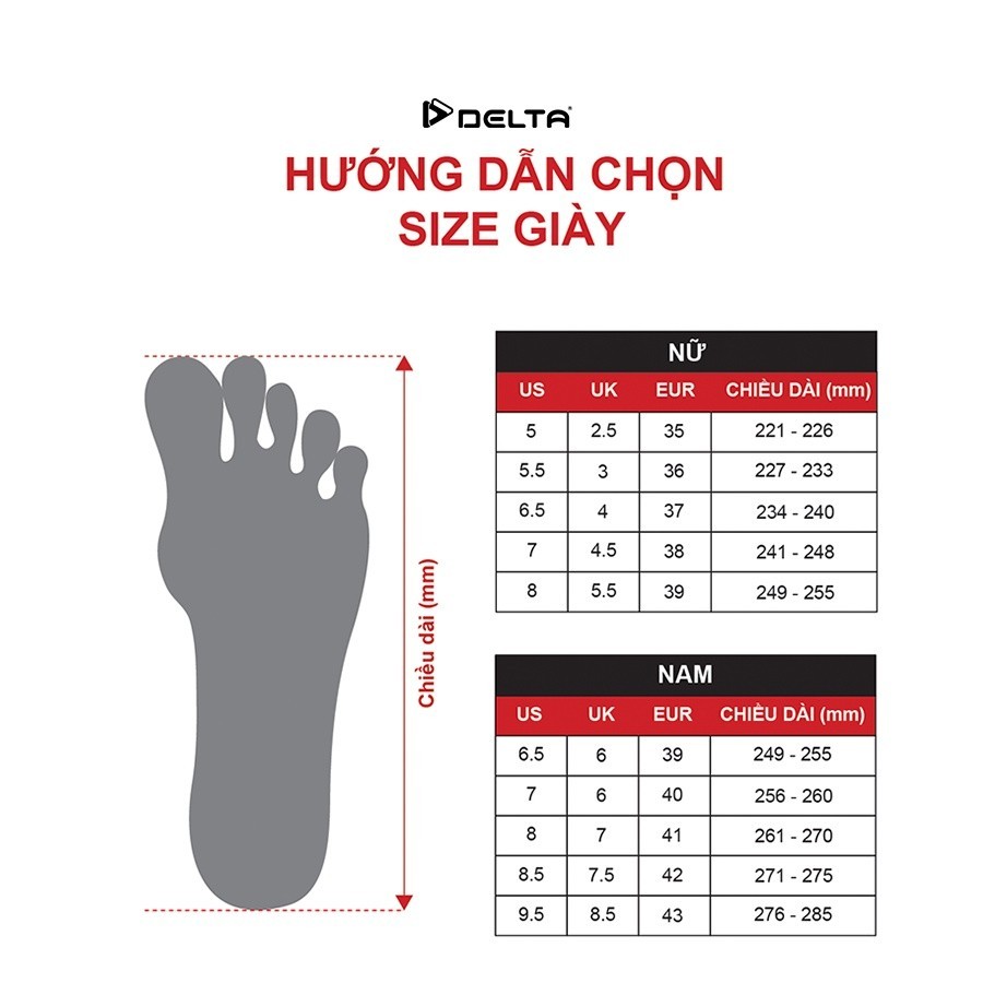 Mô tả DELTA Giày Chạy Bộ Running Light X Shock-Abs 3.0 Tối Ưu Cho chạy Địa Hình Và Tập Luyện Nhẹ RN003U1 - 8