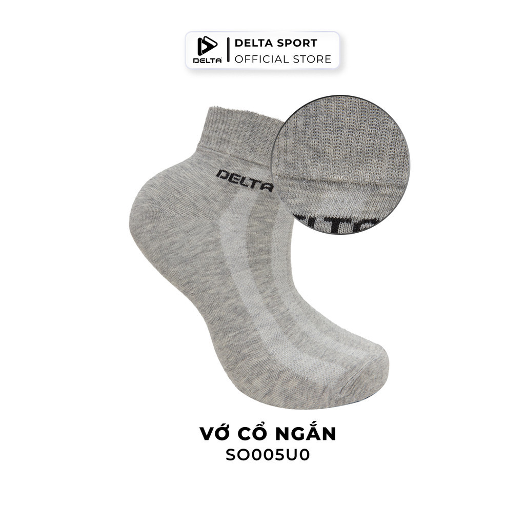 Mô tả DELTA Vớ Thể Thao Cổ Trung Unisex Vải Bamboo Mềm Mát Khử Mùi Kháng Khuẩn Thấm Hút Tốt SO003U0 - 6