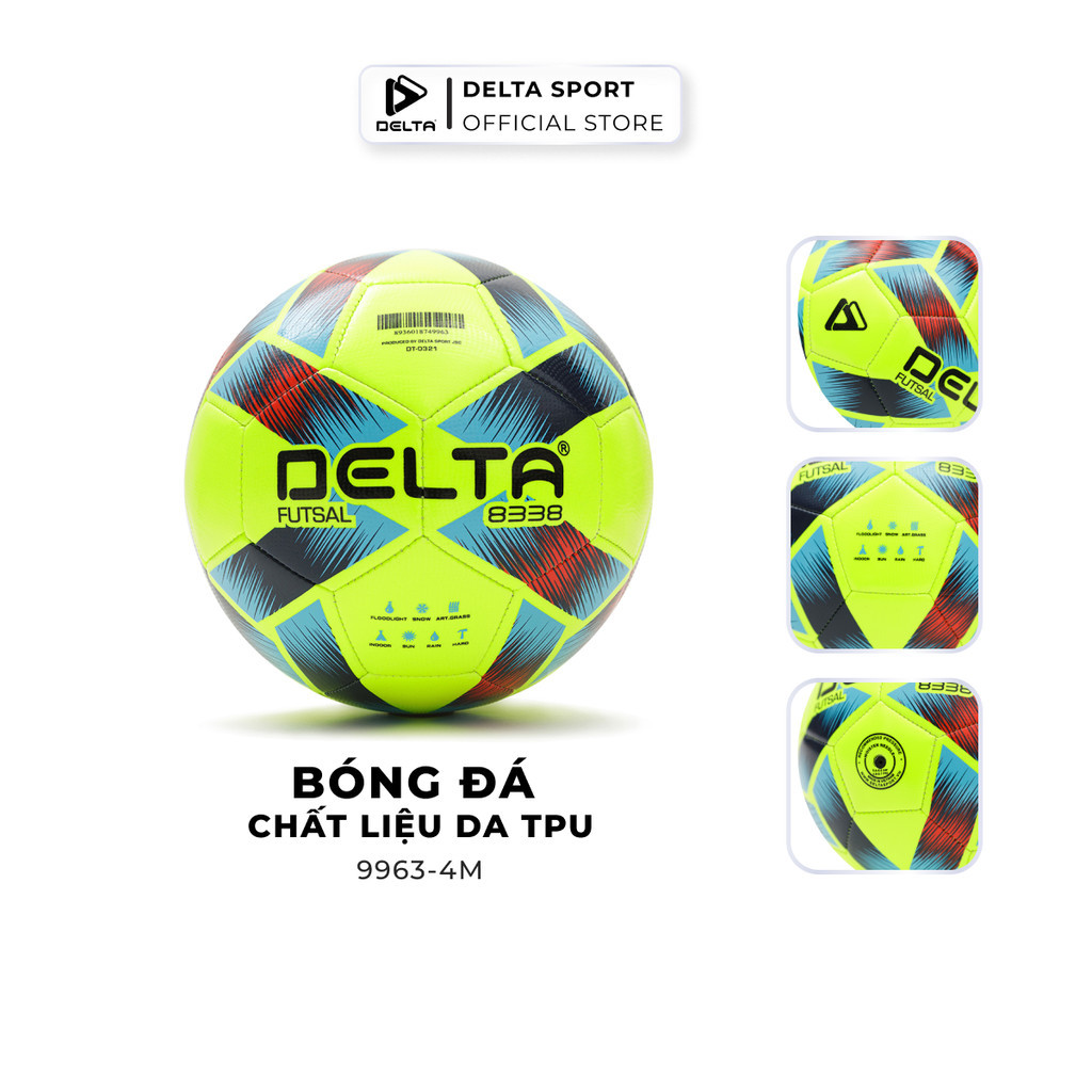 Mô tả Bóng Đá DELTA FUTSAL 4M Size 4 May Máy Da TPU Mềm Chơi Sân 5 Sân Cỏ Nhân Tạo, Trong Nhà DELTAFU01 - 5