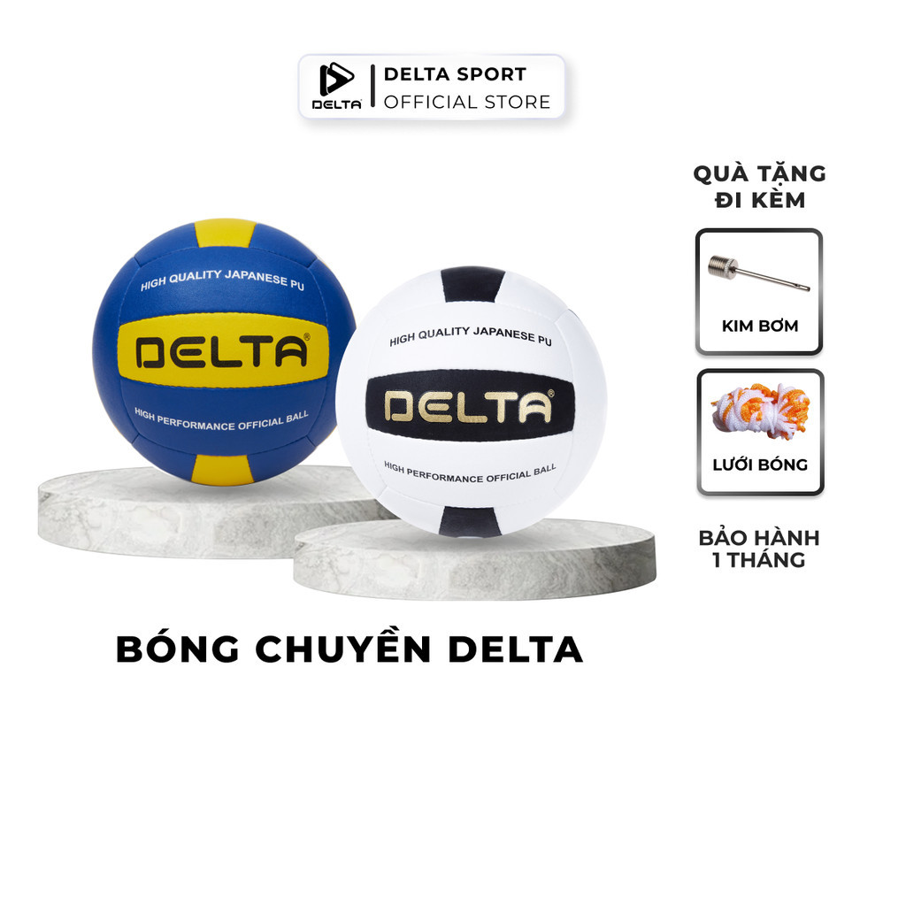 Mô tả Bóng Chuyền DELTA Size 5 Khâu Tay Cao Cấp Da PU Microfiber Mềm Êm Chơi Cho Nhiều Loại Sân DELTABC02 - 1