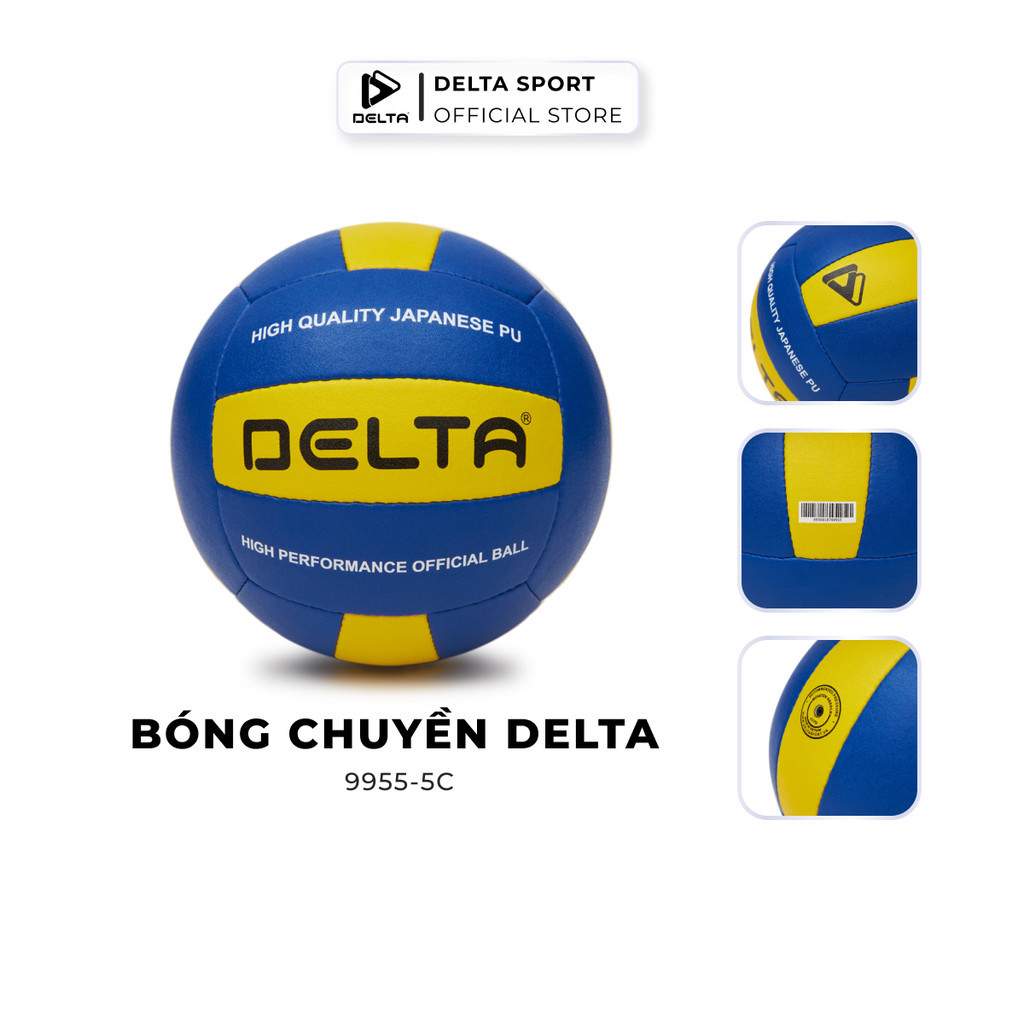 Mô tả Bóng Chuyền DELTA Size 5 Khâu Tay Cao Cấp Da PU Microfiber Mềm Êm Chơi Cho Nhiều Loại Sân DELTABC02 - 4