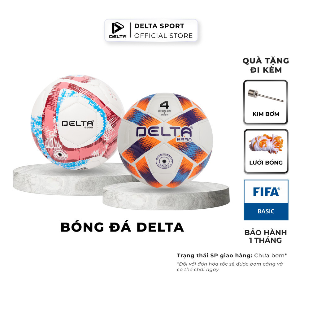 Mô tả Bóng Đá DELTA CAMPO 4M Size 4 May Máy Da TPU Nhẹ Mềm Sân 5 Cỏ Nhân Tạo Bé Từ 9-12 Tuổi DELTACA05 - 1