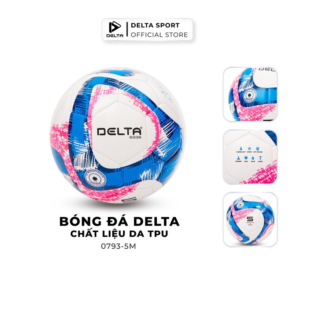 Mô tả Bóng Đá DELTA CAMPO 5M Size 5 May Máy FIFA Basic Da TPU Sân 7 11 Cỏ Nhân Tạo Từ 12 Tuổi DELTACA01 - 5