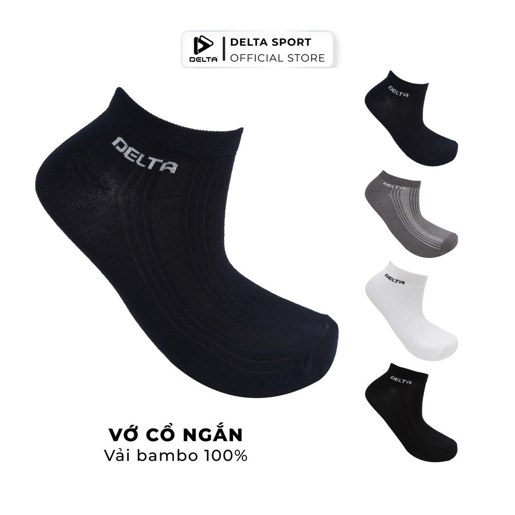 Mô tả DELTA Vớ Thể Thao Cổ Ngắn Unisex Chất Cotton Cao Cấp Co Giãn 4 Chiều Thoáng Khí Thấm Hút Tốt SO001U0 - 2