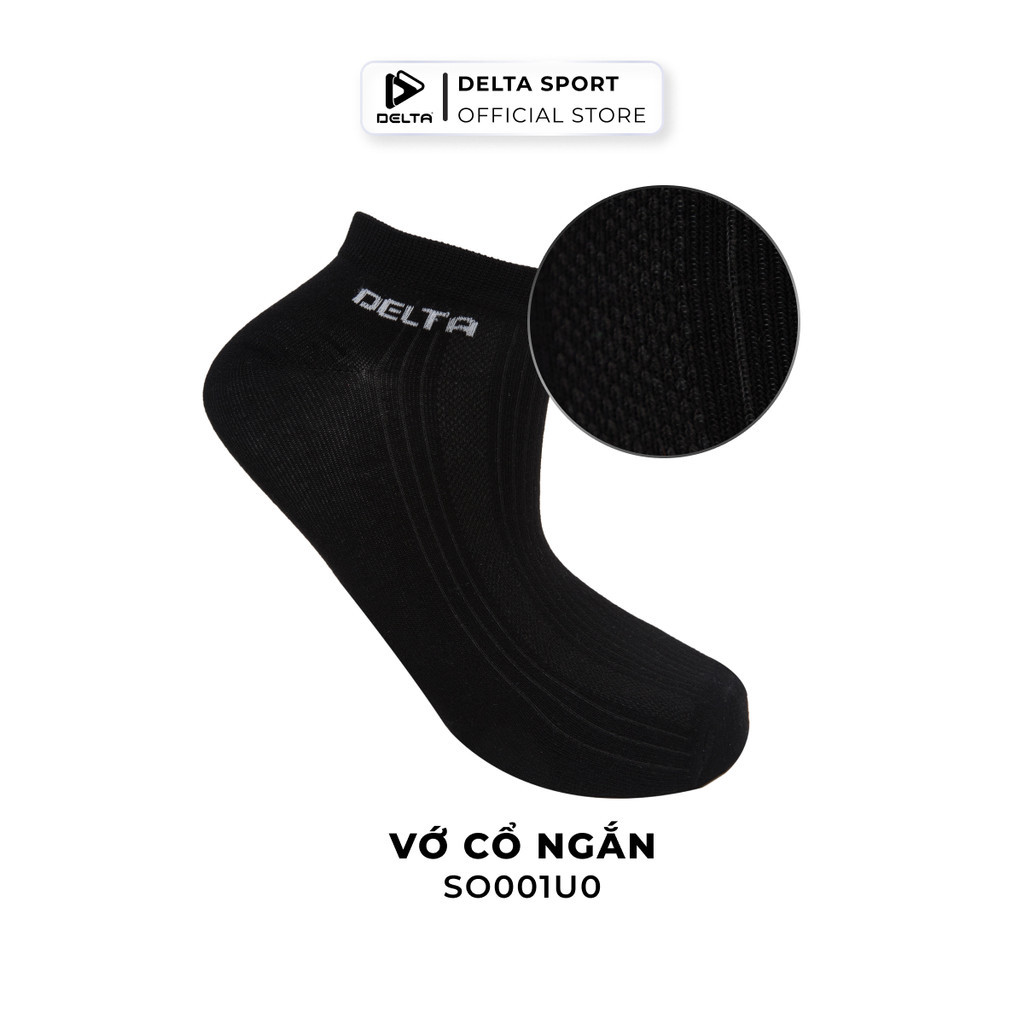 Mô tả DELTA Vớ Thể Thao Cổ Ngắn Unisex Chất Cotton Cao Cấp Co Giãn 4 Chiều Thoáng Khí Thấm Hút Tốt SO001U0 - 4