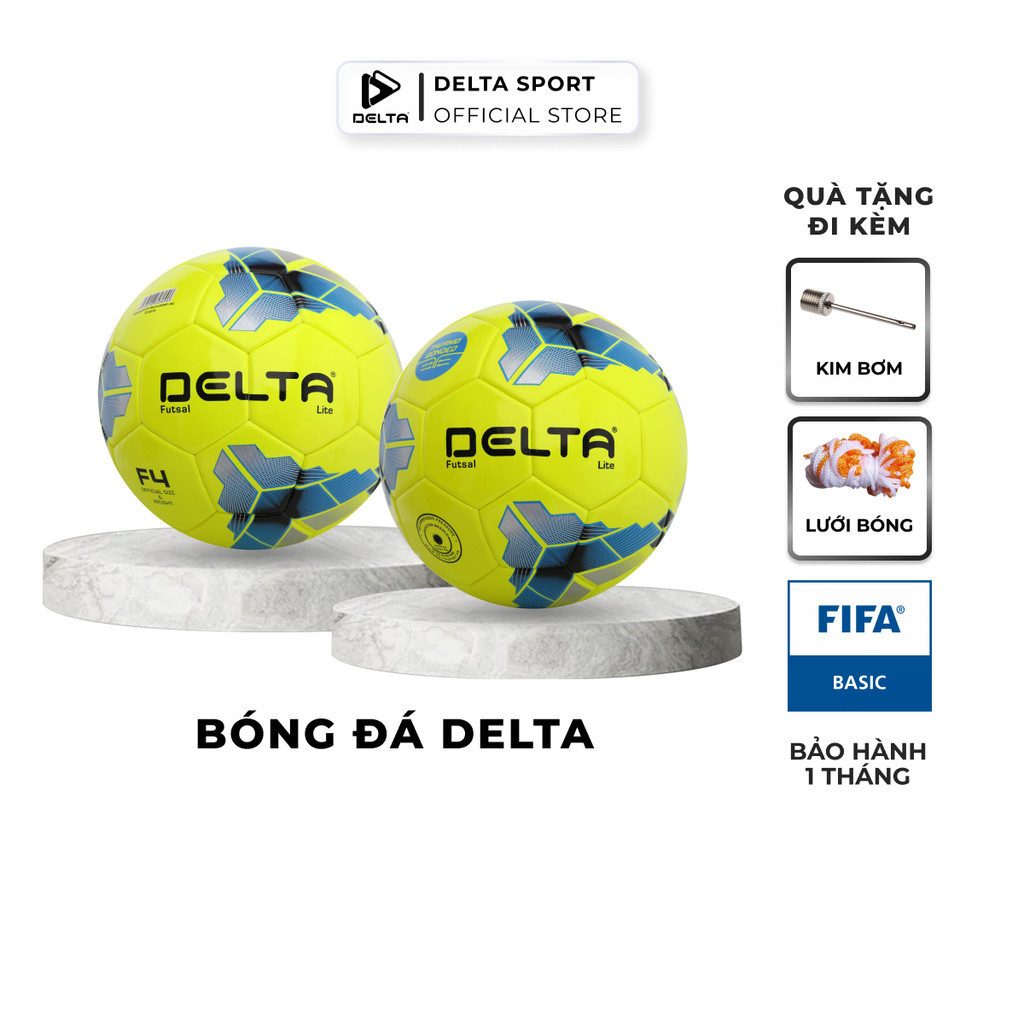 Mô tả Bóng Đá DELTA FUTSAL Lite Size 4 Da PU Dán Ép Nhiệt Chơi Trên Sân 5 Cỏ Nhân Tạo, Trong Nhà 3696-4D - 1