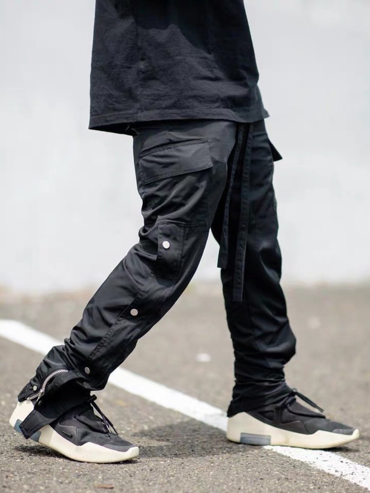 Nylon cargo snap pant outlet