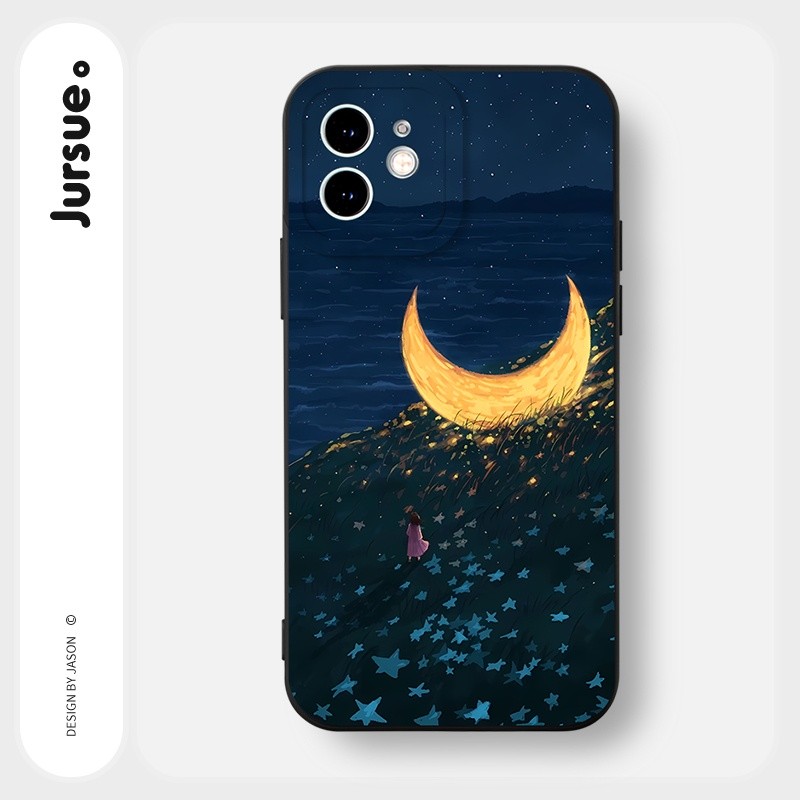 Mô tả Ốp lưng JURSUE mềm chống bẩn hình dễ thương đẹp độc lạ Cho iPhone 16 15 14 13 12 11 Pro Max SE 2020 X XR XS ip 8 7 Plus Y3278 - 5