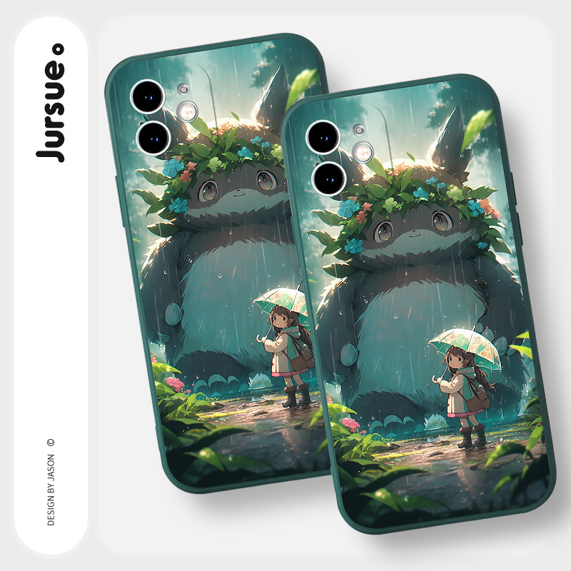 Mô tả Ốp lưng JURSUE mềm chống bẩn hoạt hình độc lạ Cho iPhone 16 15 14 13 12 11 PRO MAX SE 2020 X XR XS ip 8 7 Plus kute Y4128 - 4