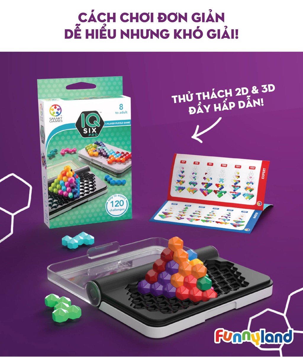 Mô tả Đồ chơi trí tuệ SmartGames Thử thách IQ SIX PRO - 5