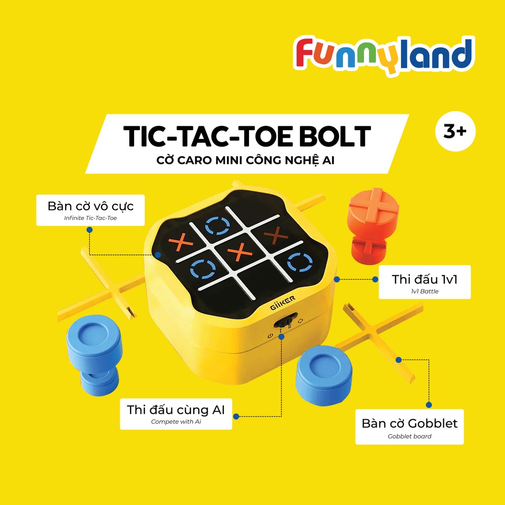 Mô tả Đồ chơi thông minh Tic-Tac-Toe Bolt Giiker - 2