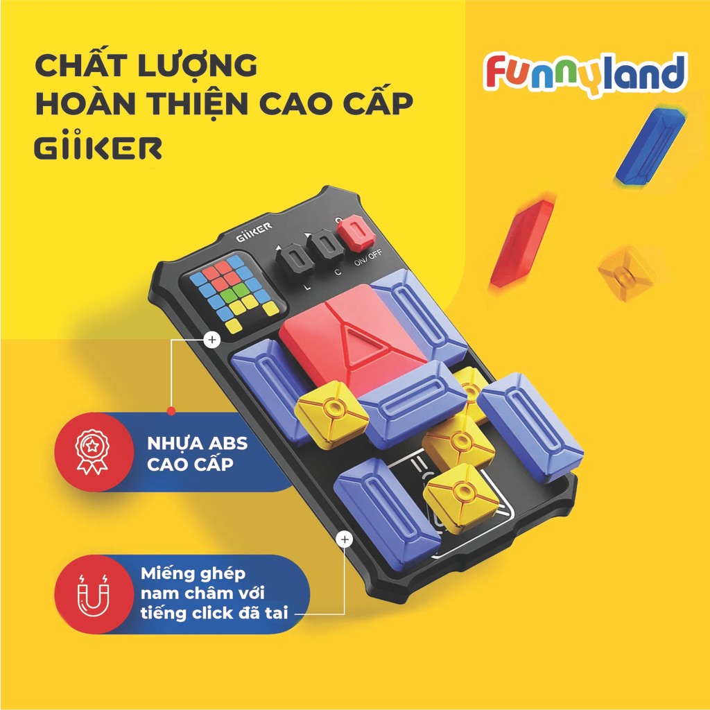 Mô tả Đồ chơi công nghệ xếp hình nam châm cảm ứng thông minh Giiker Super Slide - 2
