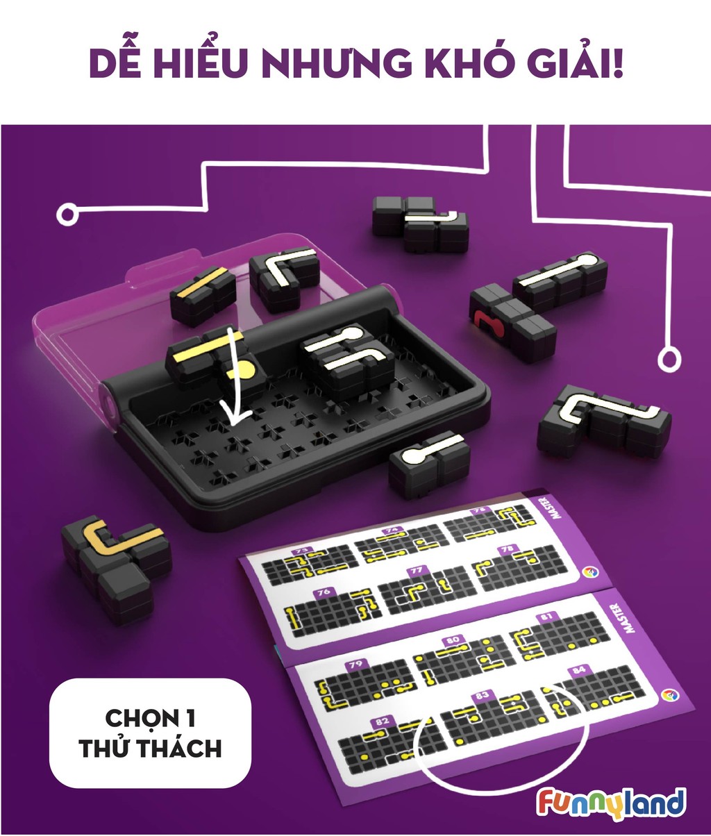 Mô tả Đồ chơi trí tuệ SmartGames Thử thách IQ CIRCUIT - 5