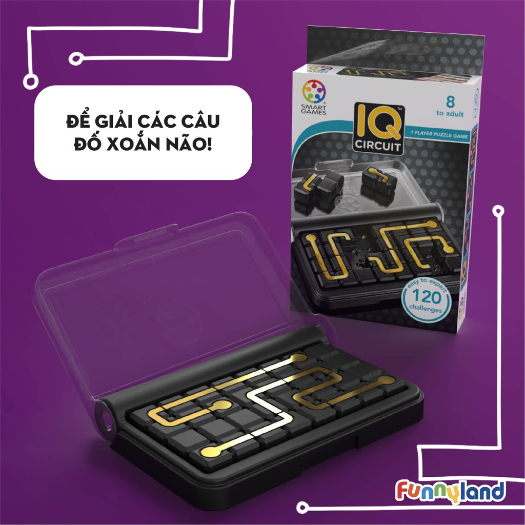 Mô tả Đồ chơi trí tuệ SmartGames Thử thách IQ CIRCUIT - 7