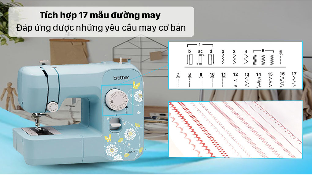 Mô tả Máy may Brother JK17B - 1