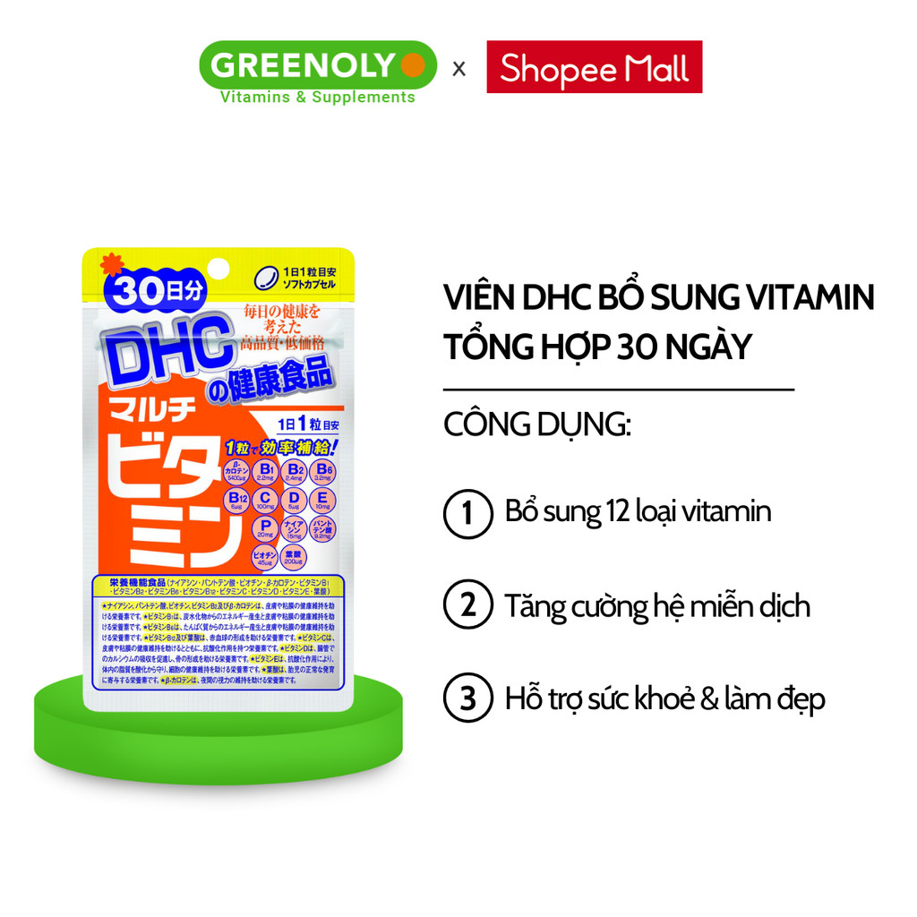Mô tả Viên uống DHC Nhật Bản bổ sung vitamin, hỗ trợ sức khoẻ, làm đẹp 30 ngày - 3