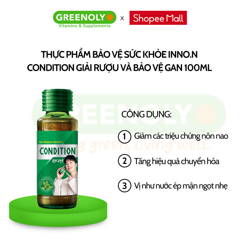 Mô tả Nước giải rượu Kolmar Condition hỗ trợ giải rượu và giải độc gan 100ml - 2