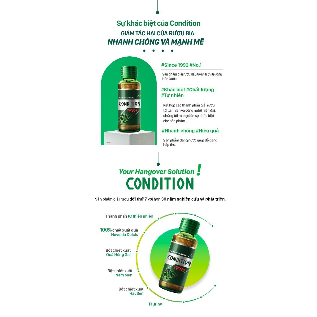 Mô tả Nước giải rượu Kolmar Condition hỗ trợ giải rượu và giải độc gan 100ml - 4