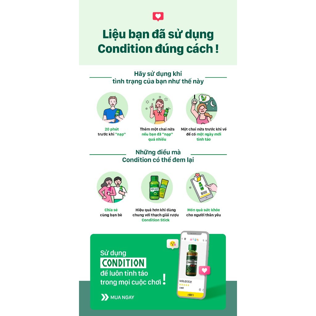 Mô tả Nước giải rượu Kolmar Condition hỗ trợ giải rượu và giải độc gan 100ml - 5