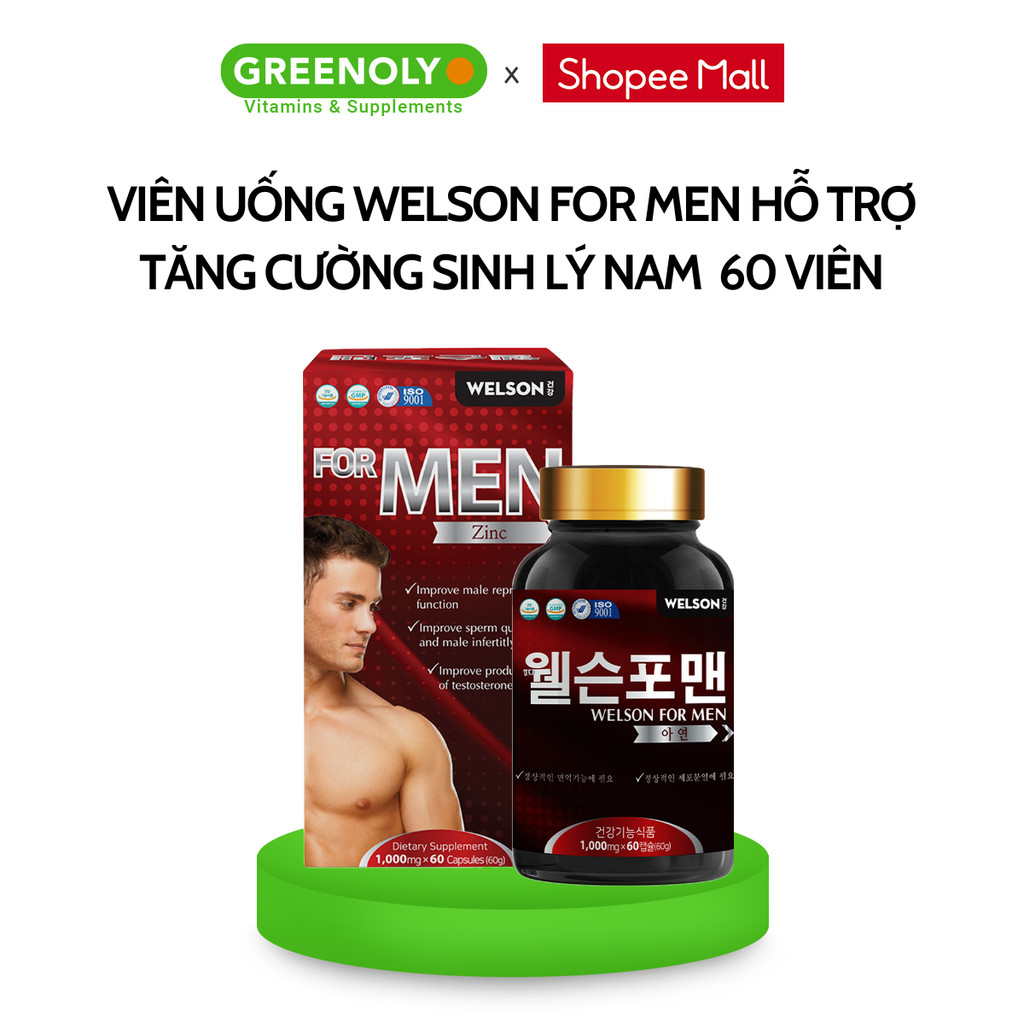 Mô tả Tăng Cường Sinh Lý Nam Bổ Thận Tráng Dương Welson For Men 60 viên - 1