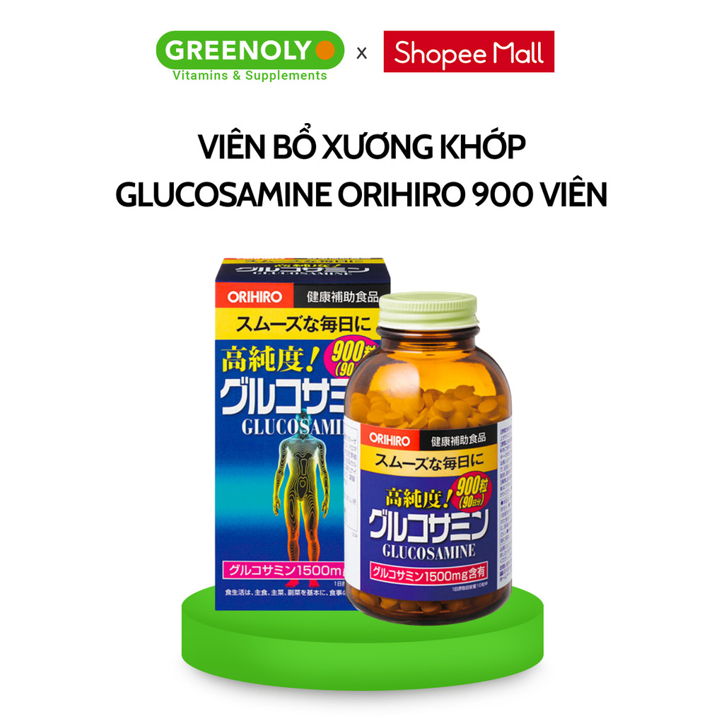 Mô tả Viên uống bổ sung Glucosamine ORIHIRO Nhật Bản giảm đau xương khớp 900 viên - 950 viên - 1