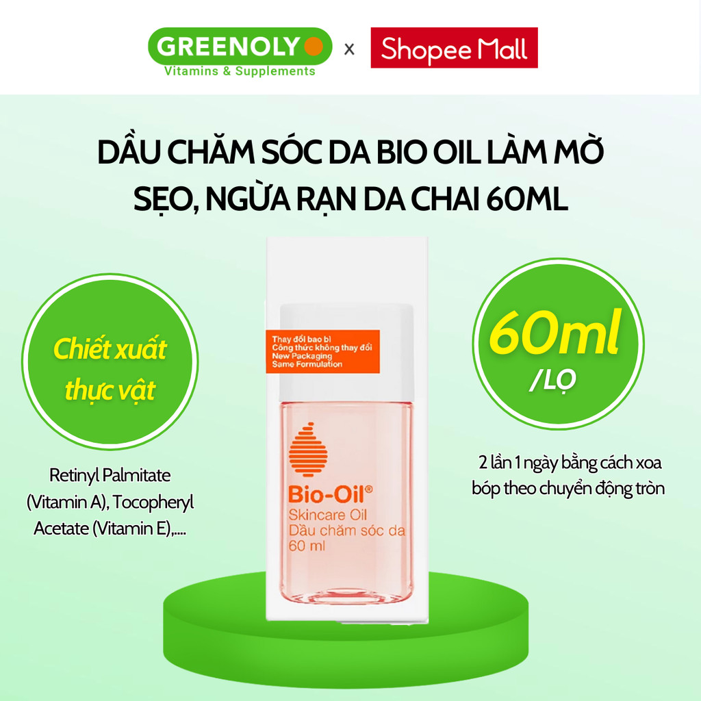 Mô tả Dầu chăm sóc da giúp cải thiện rạn da, mờ sẹo và đều màu da Bio Oil Skincare Oil Chai 60ml - 3